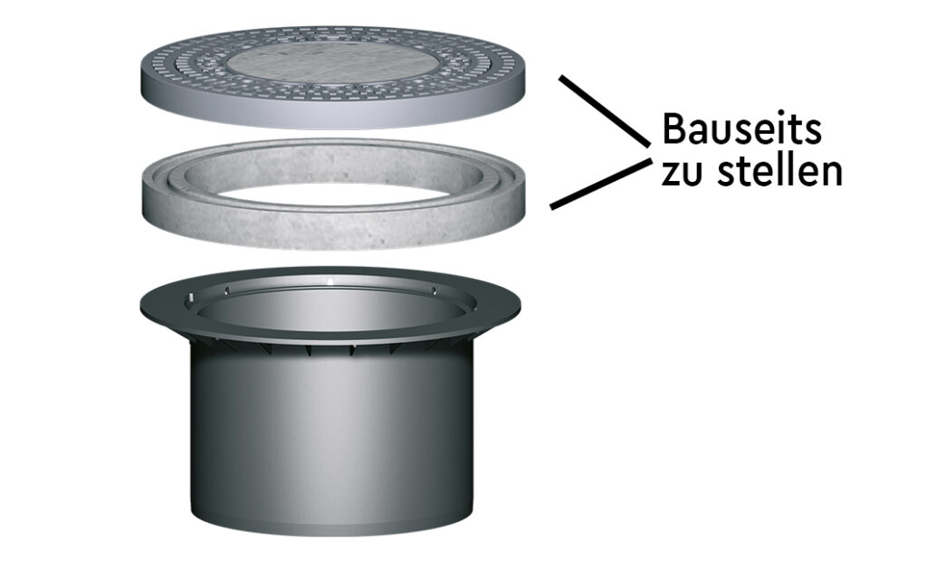 Domschacht mit Tankabdeckung BeGu