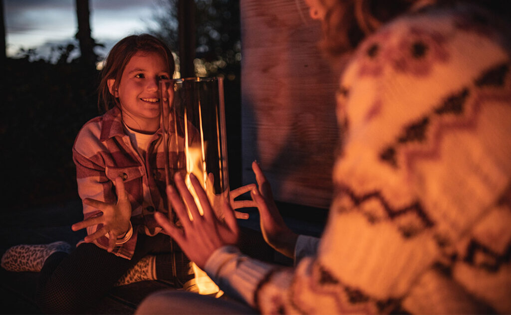 Gemütlichkeit im Herbst mit den SPIN Tischfeuer