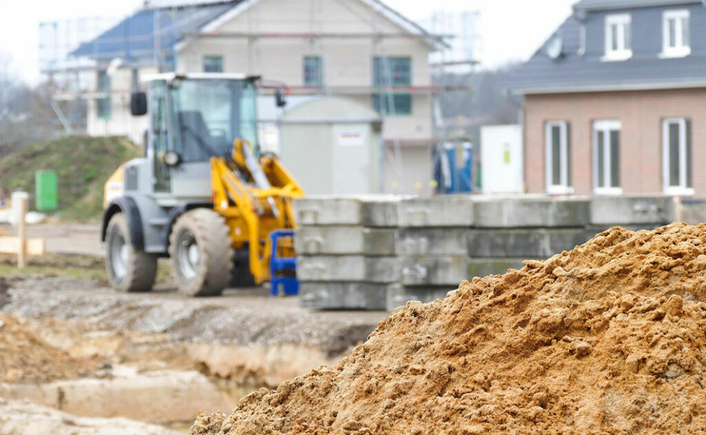 Radon Gas kann durch Bauarbeiten in der Umgebung freigesetzt werden
