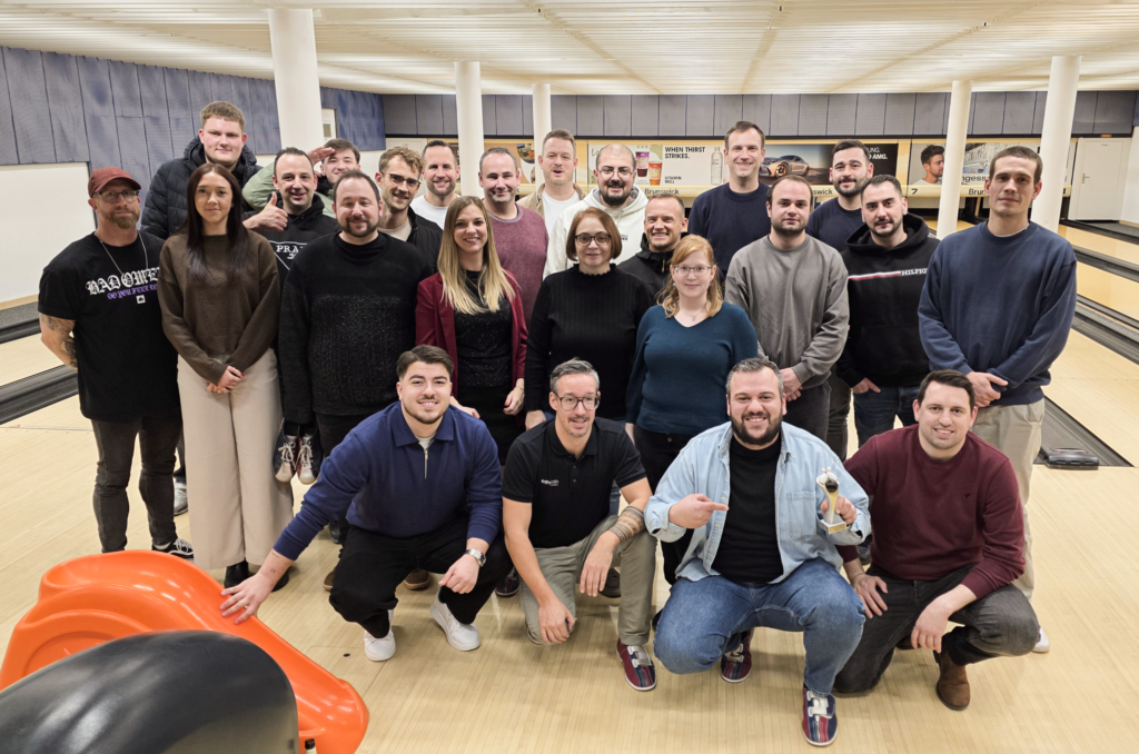 Faserplast-Team Gruppenfoto Weihnachtsfeier