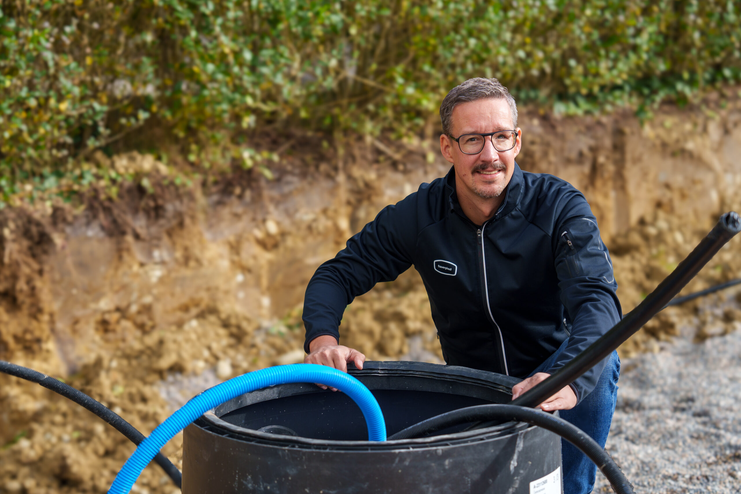 Unser faparain Bereichsleiter Michael Weber auf einer Baustelle