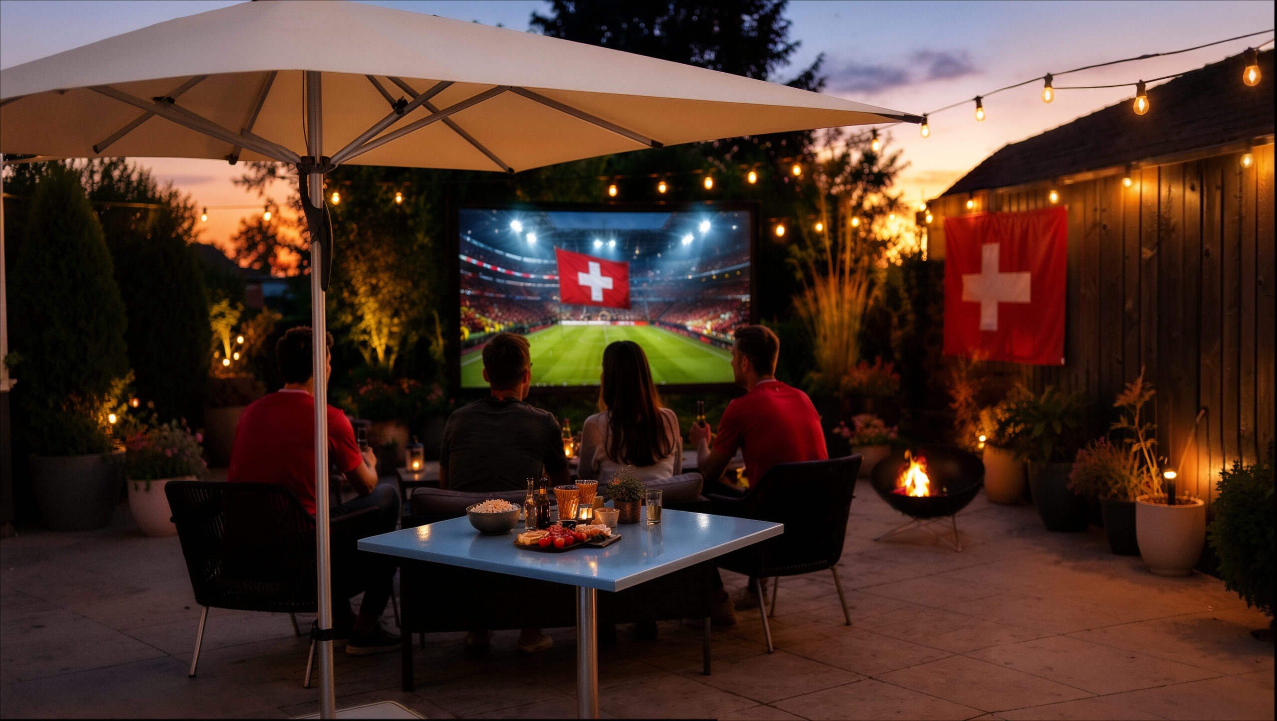 Public Viewing im Garten WM 2026